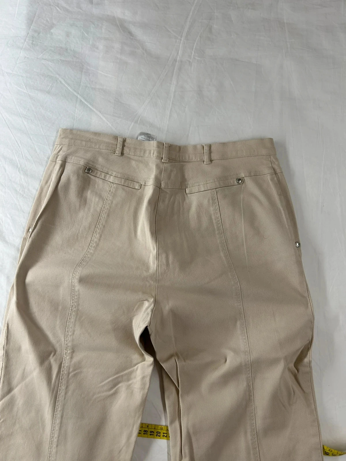 Beige crème rechte jeans lewinger – photo 12